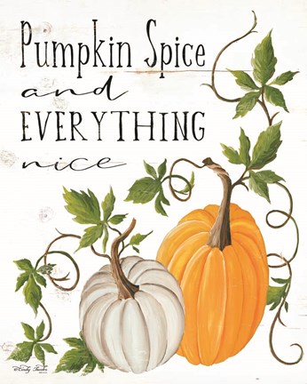 Framed Pumpkin Spice and Everything Nice Print