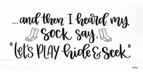 Framed Sock Seek I Print