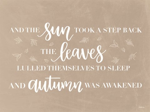 Framed Autumn Was Awakened Print