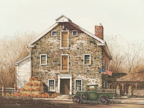 Framed Fall is in the Air Print