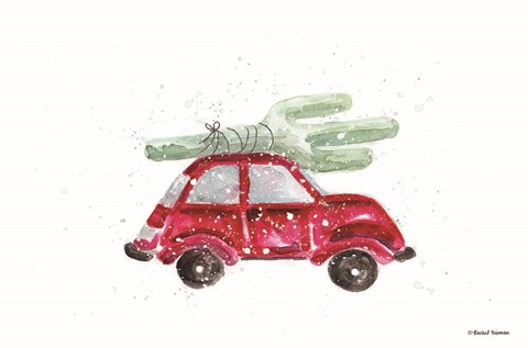 Framed Home for Christmas Cactus Print