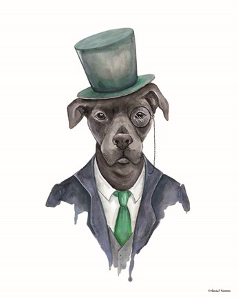 Framed Dapper Dog Print