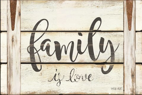 Framed Family is Love Print
