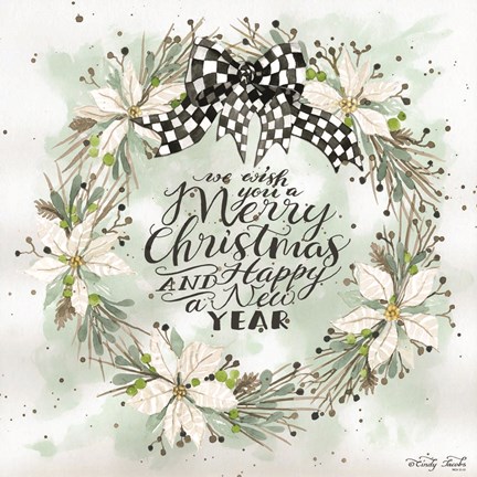 Framed We Wish You a Merry Christmas Print