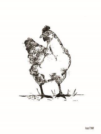 Framed Farmhouse Chicken Print