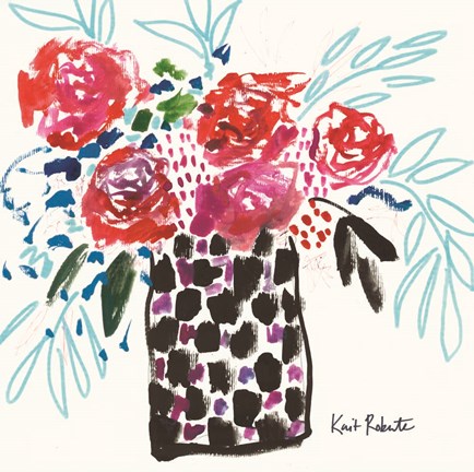 Framed Polka Dots &amp; Picnics Print