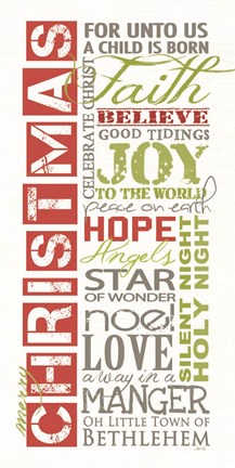 Framed Merry Christmas Print