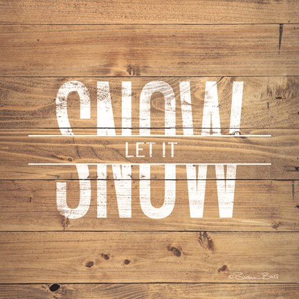 Framed Let it Snow Print