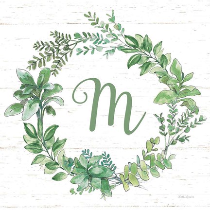 Framed Farmhouse Cotton X v2 Dark Green Print