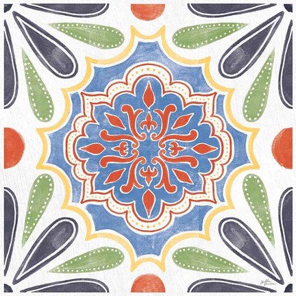 Framed Boho Field VIII Bright Print