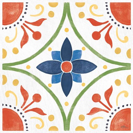 Framed Boho Field VII Bright Print