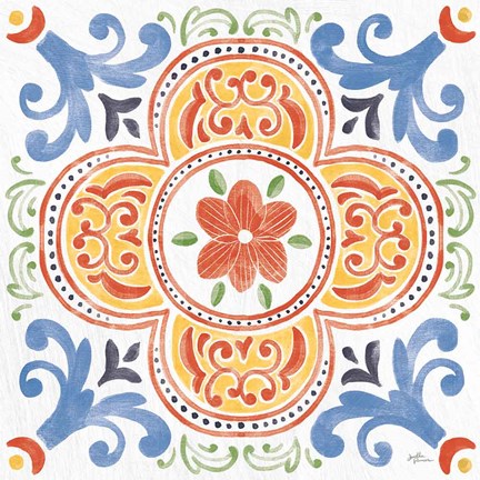 Framed Boho Field VI Bright Print