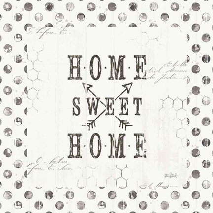 Framed Farmhouse Fresh 01A Home Sweet Home Print