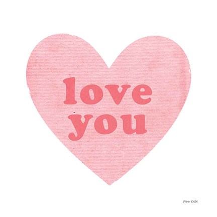 Framed Love Heart Print