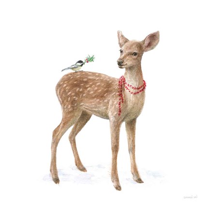 Framed Woodland Celebration VI on White Print