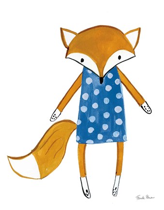 Framed Neighborhood Pals VI Blue Print