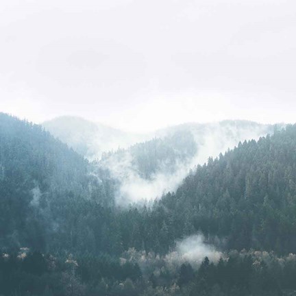 Framed Landscape I Blue Print