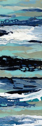 Framed Coastal Sea Foam III Print