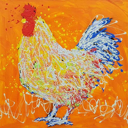 Framed Elmer The Rooster Print