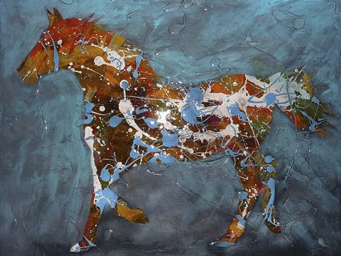 Framed Speckled Pony Print