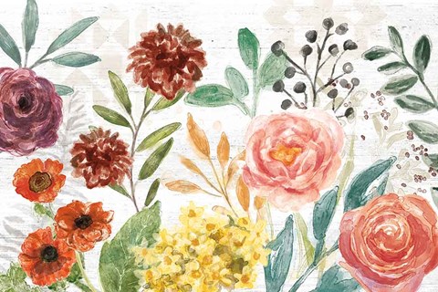 Framed Flower Fest I Print