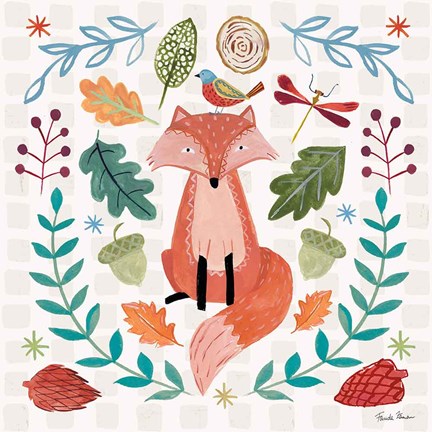 Framed Whimsical Woodland II Print