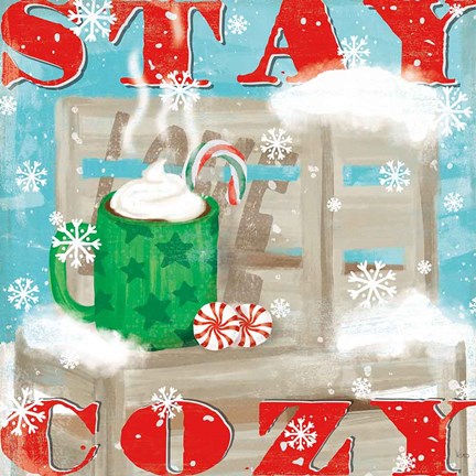 Framed Snowy Fun VI Print