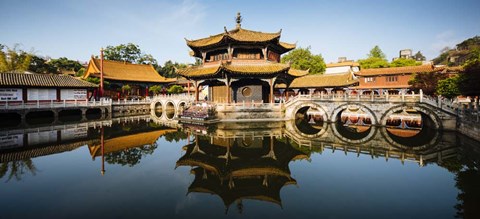 Framed Yuantong Buddhist Temple, Kunming, China Print