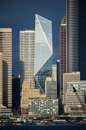 Framed Modern Architecture In City, Seattle, Washington Print