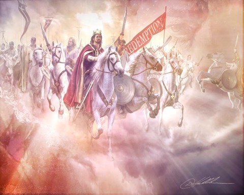 Framed Behold He Comes Print