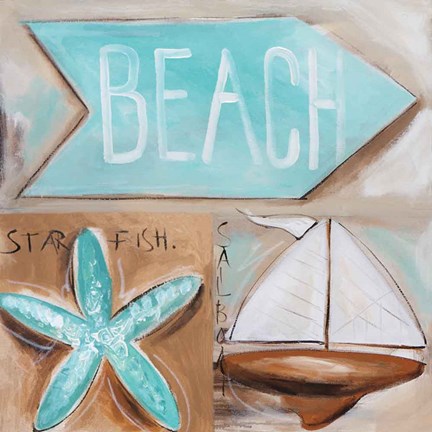 Framed Where&#39;s the Beach? Print