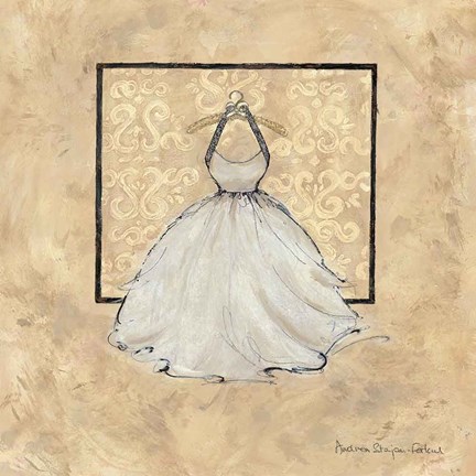Framed Take Me Dancing IV (white) Print