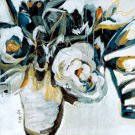 Framed Nightingale Blooms Print