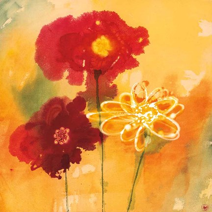 Framed Sunflowers II Print