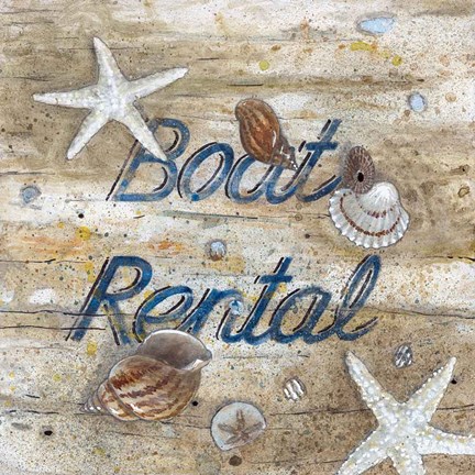 Framed Boat Rental Print