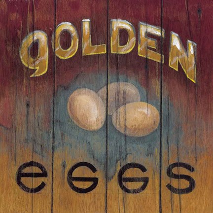 Framed Golden Eggs Print