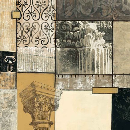 Framed Classical Ruins II Print