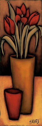 Framed Tulipas Vermelhas Print