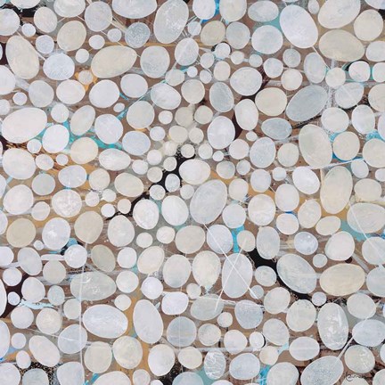 Framed River Pebbles Print