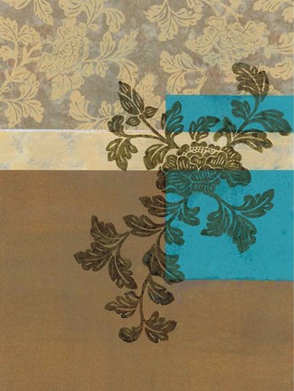 Framed Peony Branch II Print