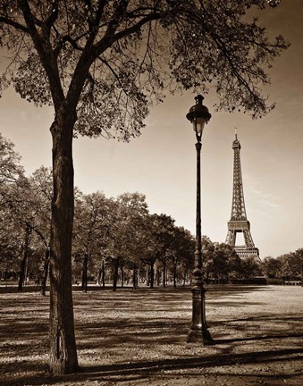 Framed Afternoon Stroll - Paris I Print