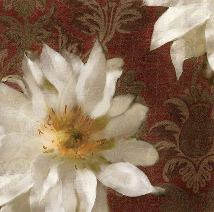 Framed Royal Clematis I Print