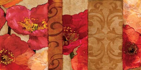 Framed Poppy Patterns Print