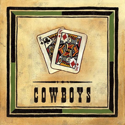 Framed Cowboys Print