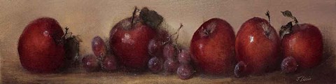 Framed Apples and Grapes Print