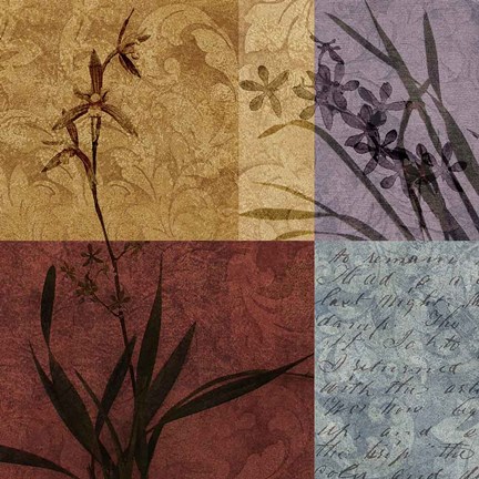 Framed Floral Refrain I Print