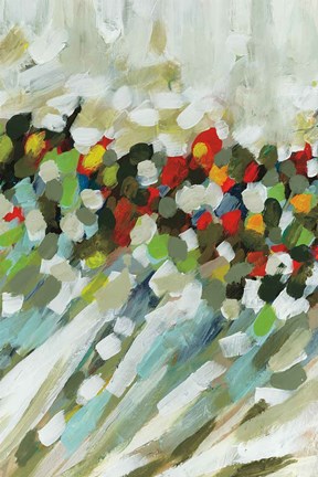 Framed Poppy Swirls III Print