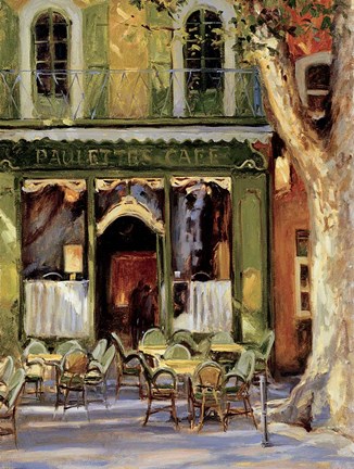 Framed Paulette's Cafe Print