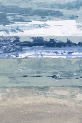 Framed Coastal Hues I Print