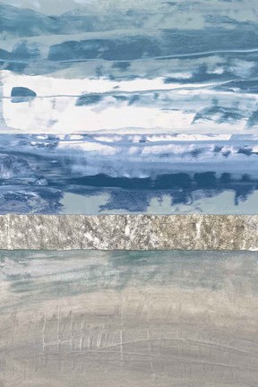 Framed Coastal Hues II Print